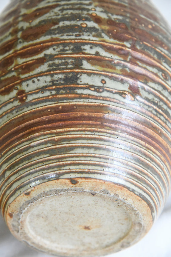 Brown Studio Pottery Vase