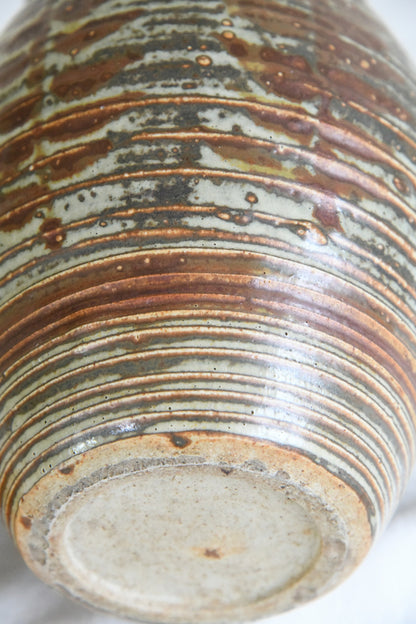 Brown Studio Pottery Vase