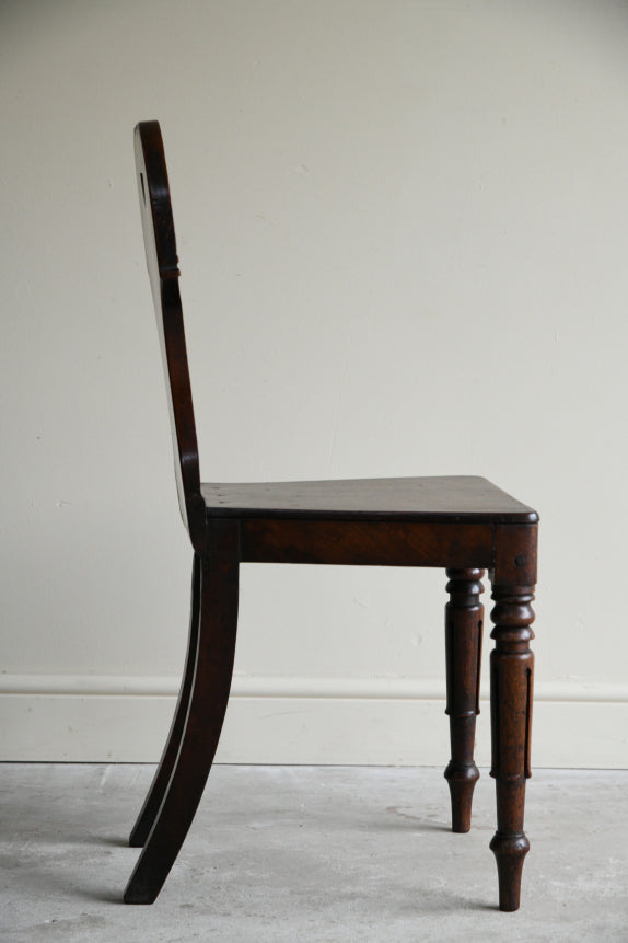 Antique Mahogany Hall Chair