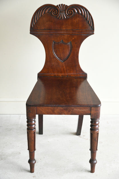 Antique Mahogany Hall Chair