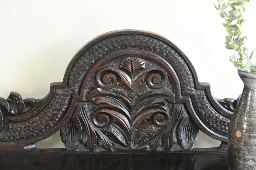 Victorian Carved Oak Hall Table