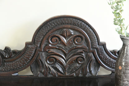 Victorian Carved Oak Hall Table