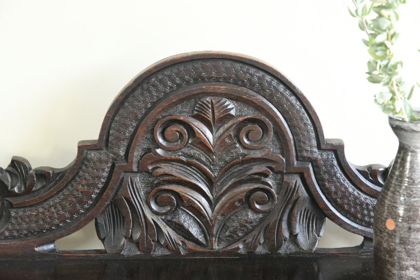Victorian Carved Oak Hall Table