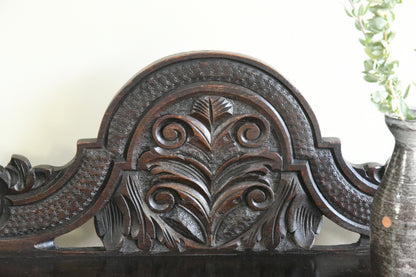 Victorian Carved Oak Hall Table
