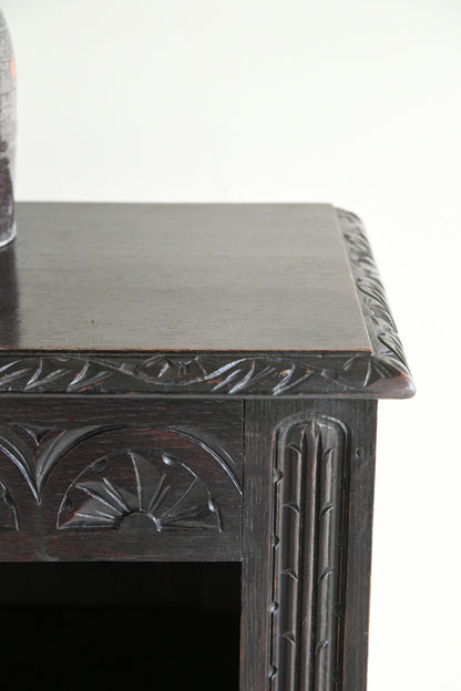 Antique Victorian Dark Oak Bookcase