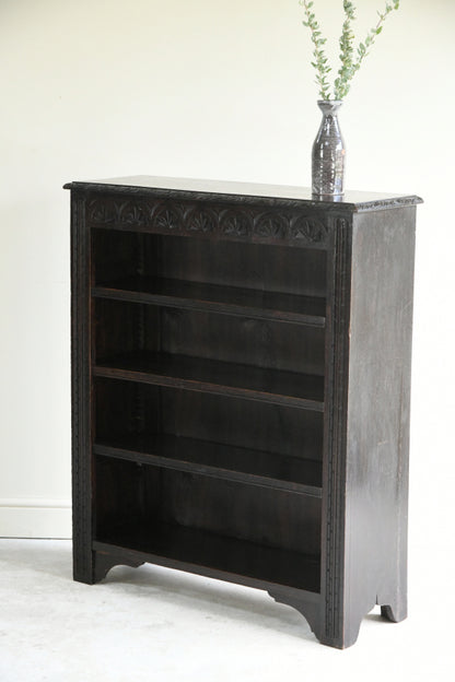 Antique Victorian Dark Oak Bookcase