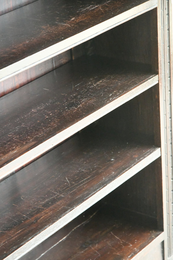 Antique Victorian Dark Oak Bookcase
