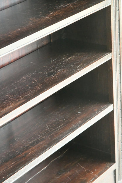 Antique Victorian Dark Oak Bookcase