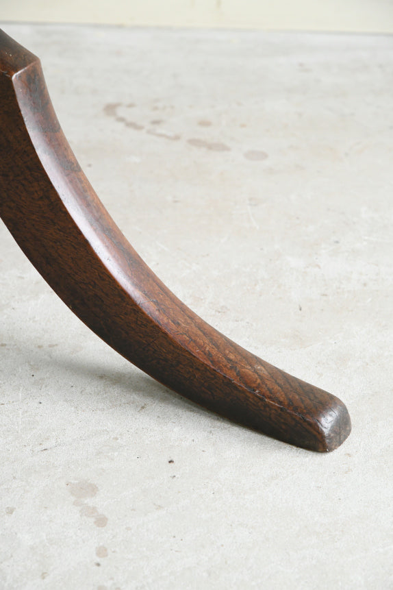 Antique Rustic Oak Tilt Top Table