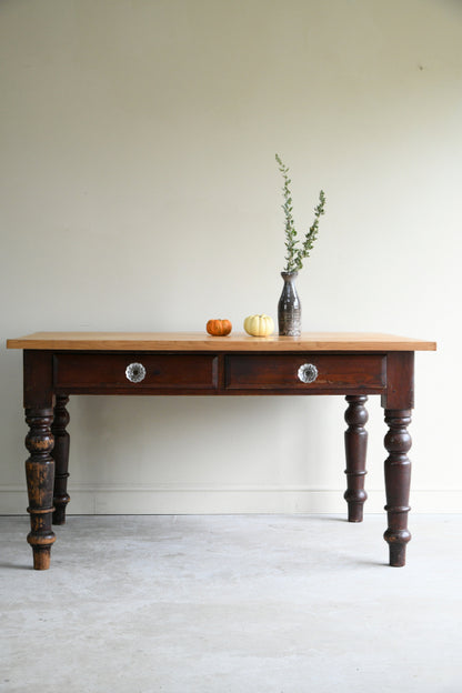 Antique Pine Kitchen Table