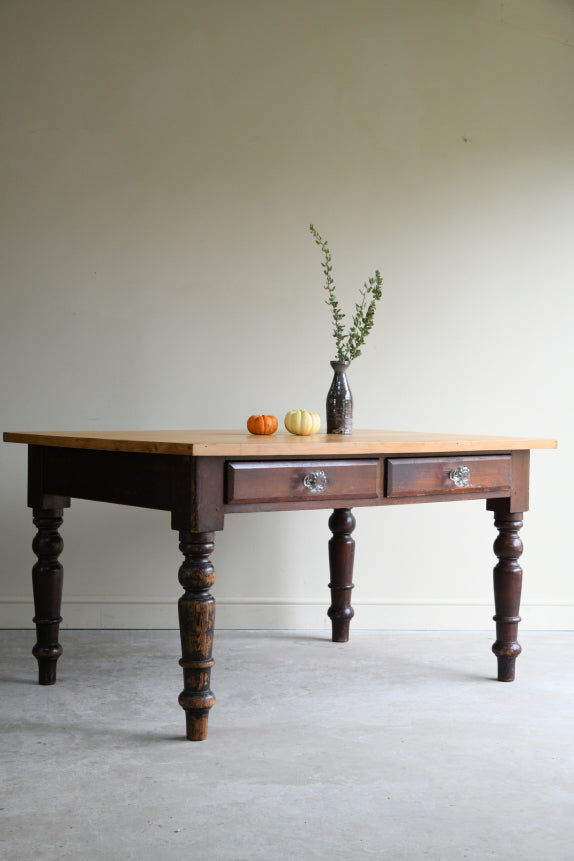Antique Pine Kitchen Table