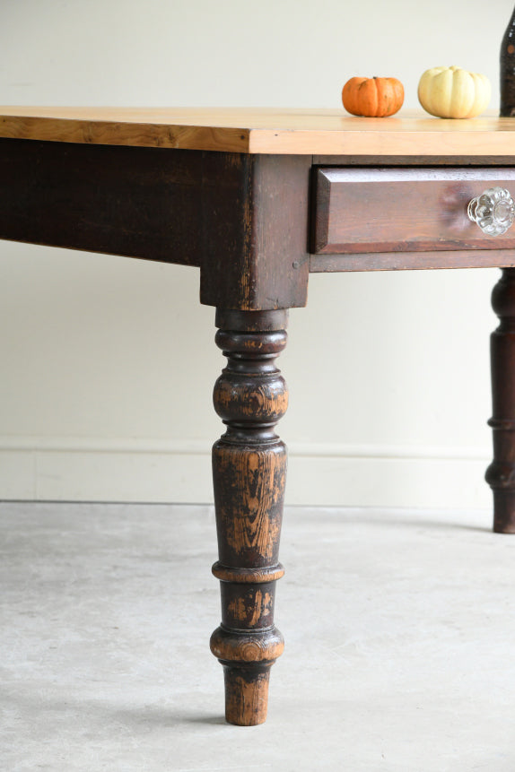 Antique Pine Kitchen Table