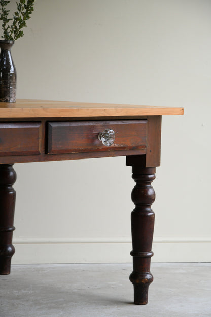 Antique Pine Kitchen Table
