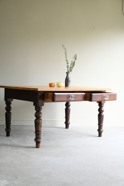 Antique Pine Kitchen Table