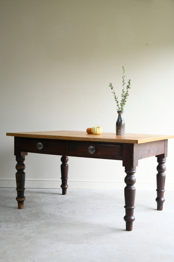 Antique Pine Kitchen Table