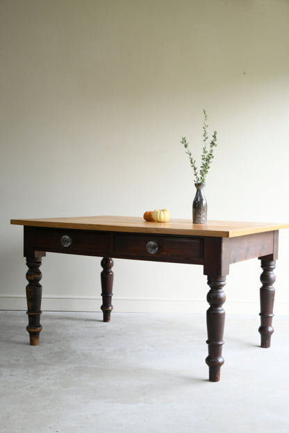 Antique Pine Kitchen Table