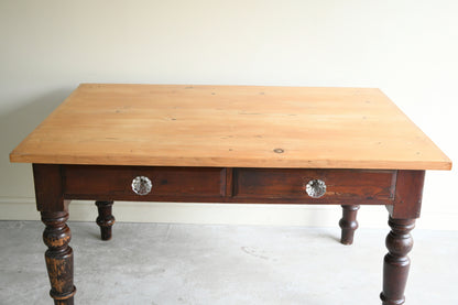Antique Pine Kitchen Table