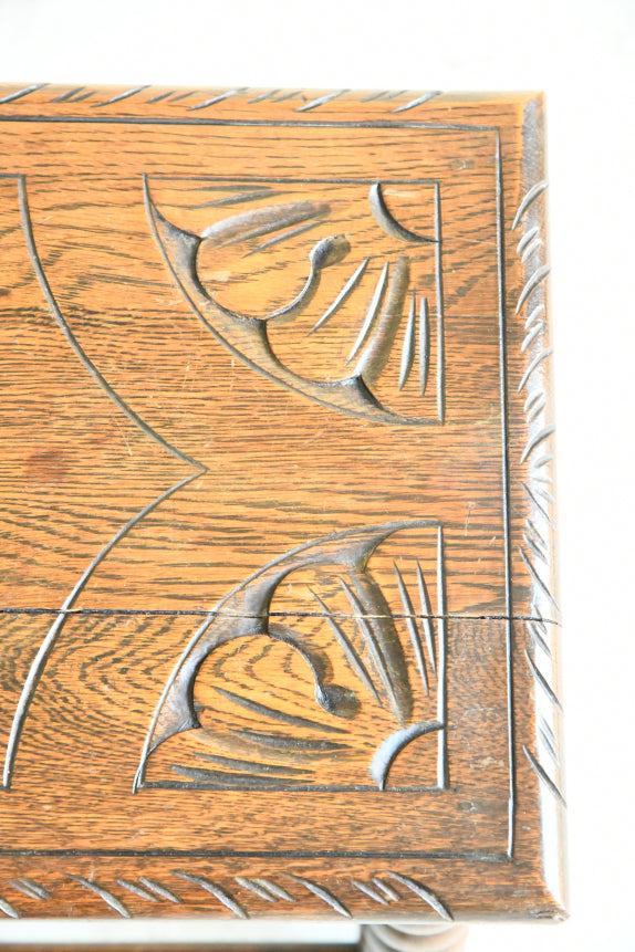 Traditional Style Oak Stool