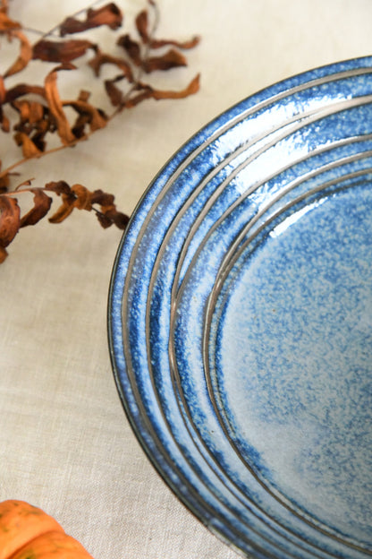 Blue Glazed Pottery Bowl