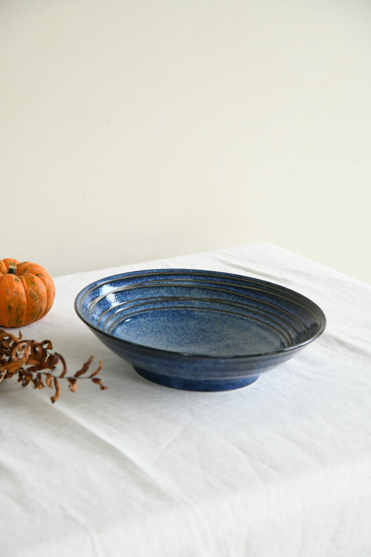 Blue Glazed Pottery Bowl