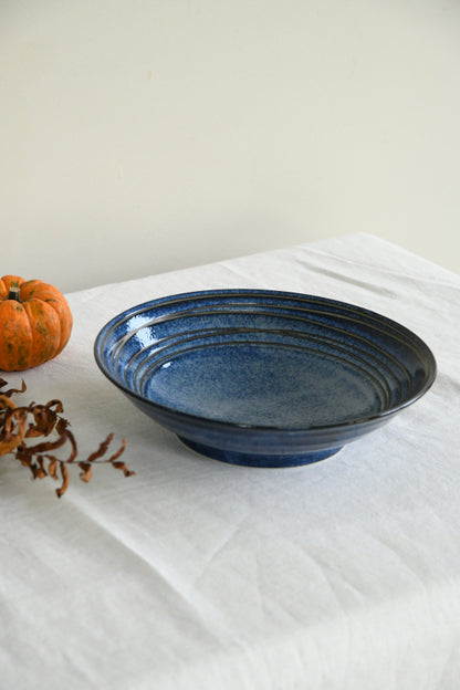 Blue Glazed Pottery Bowl