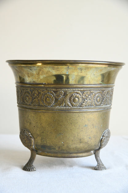 Edwardian Brass Planter