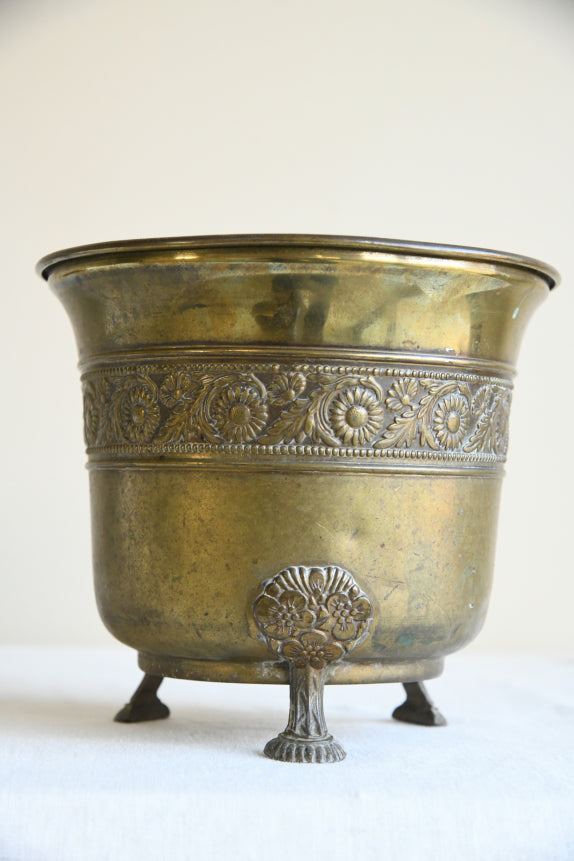 Edwardian Brass Planter