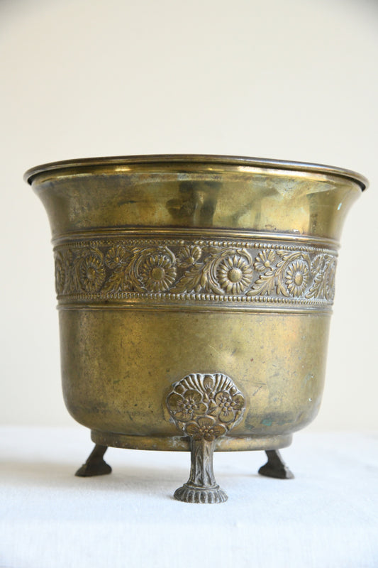 Edwardian Brass Planter