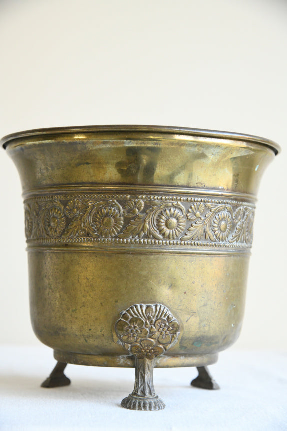 Edwardian Brass Planter
