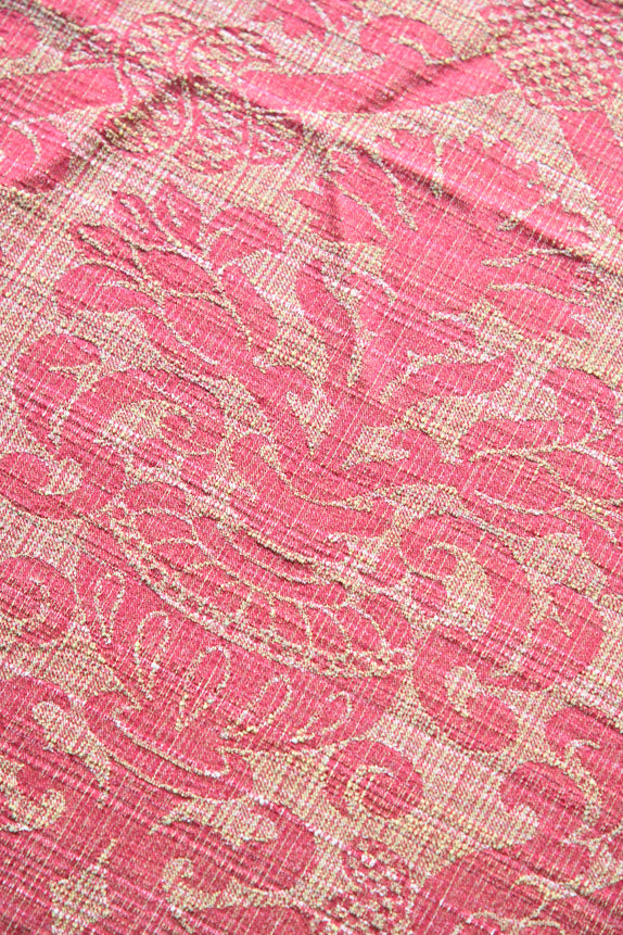 Red Damask Upholstery Fabric
