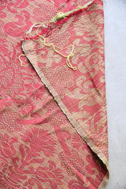 Red Damask Upholstery Fabric