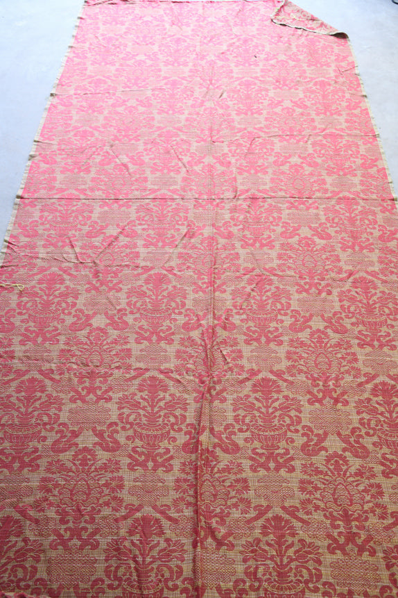 Red Damask Upholstery Fabric