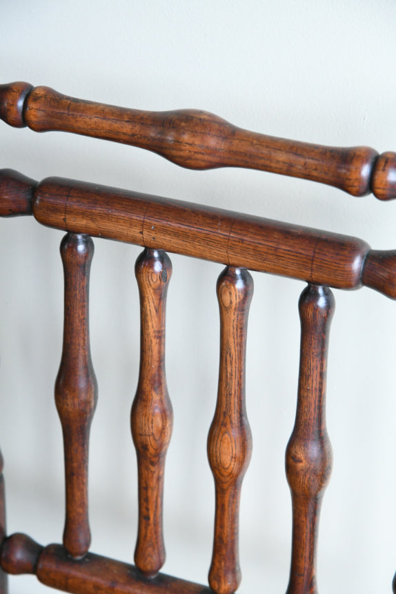 4 Country Ash & Elm Spindle Back Chairs