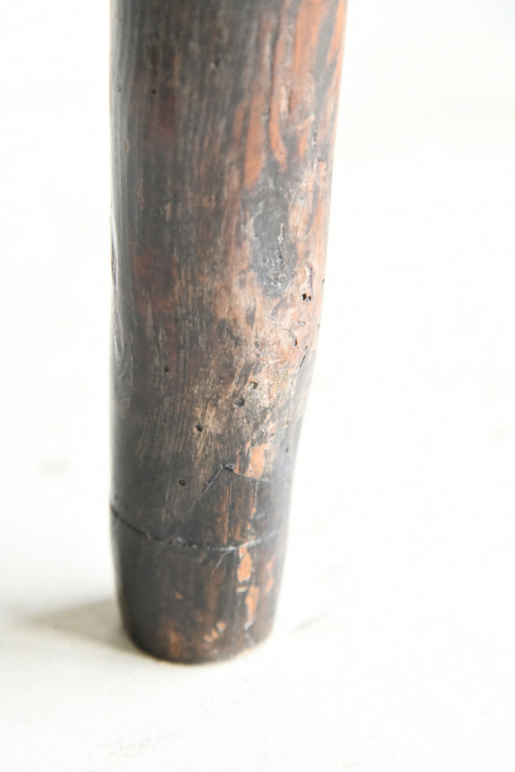 4 Country Ash & Elm Spindle Back Chairs