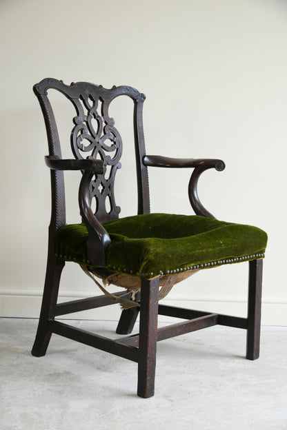 Antique Georgian Mahogany Armchair