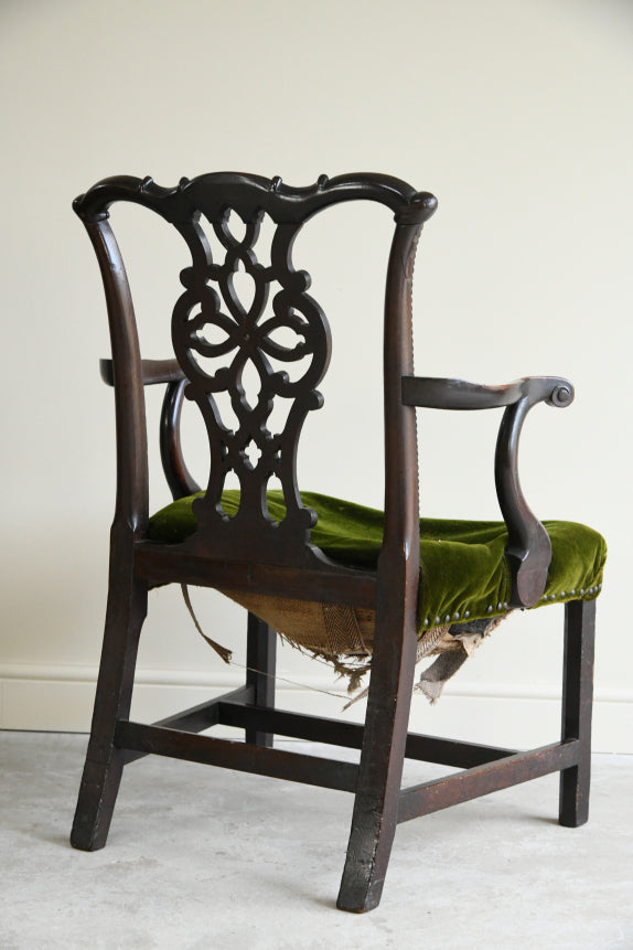 Antique Georgian Mahogany Armchair