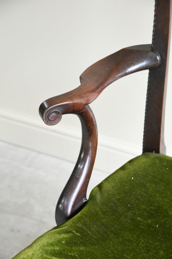 Antique Georgian Mahogany Armchair