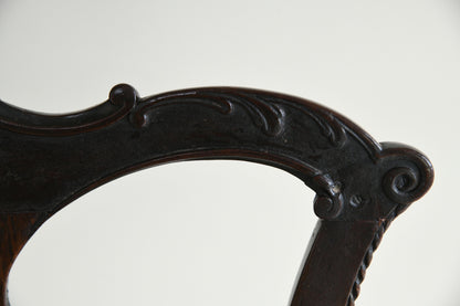 Antique Georgian Mahogany Armchair