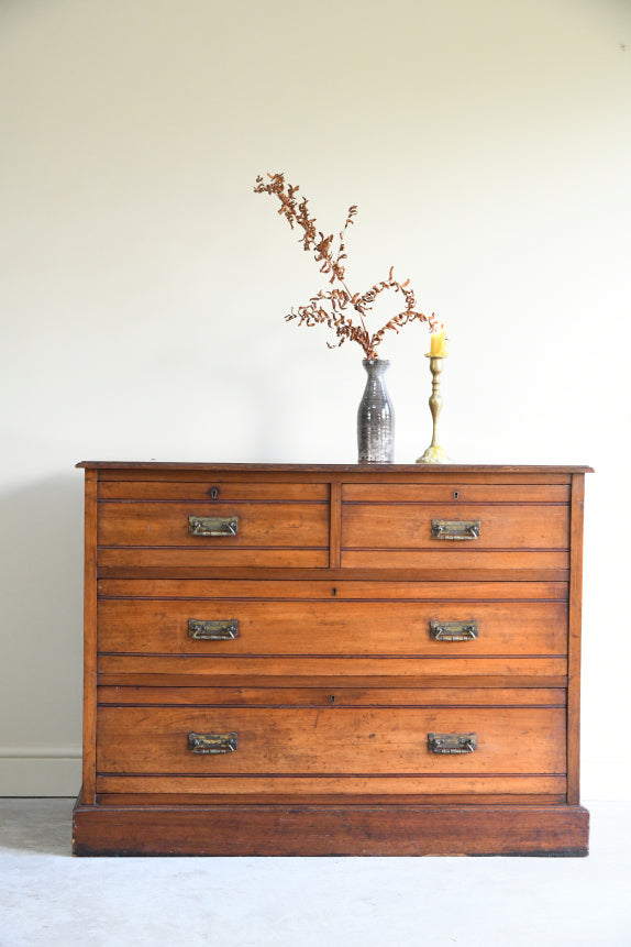Jas Shoolbred Edwardian Walnut Chest of Drawers