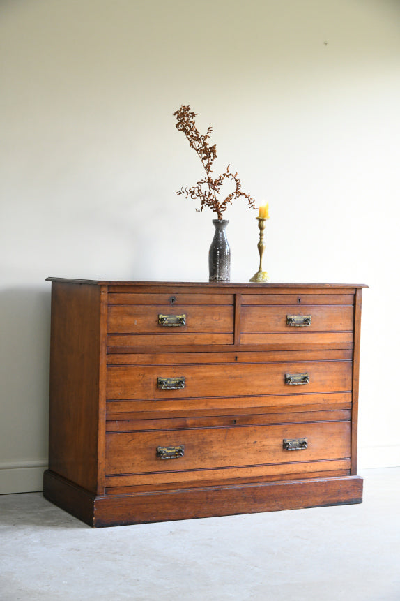 Jas Shoolbred Edwardian Walnut Chest of Drawers