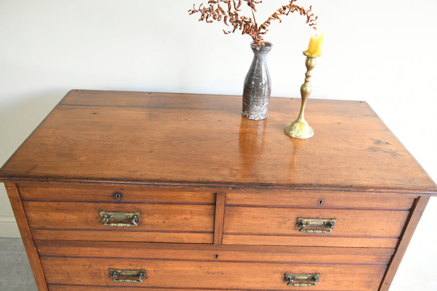 Jas Shoolbred Edwardian Walnut Chest of Drawers