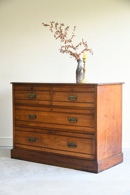 Jas Shoolbred Edwardian Walnut Chest of Drawers