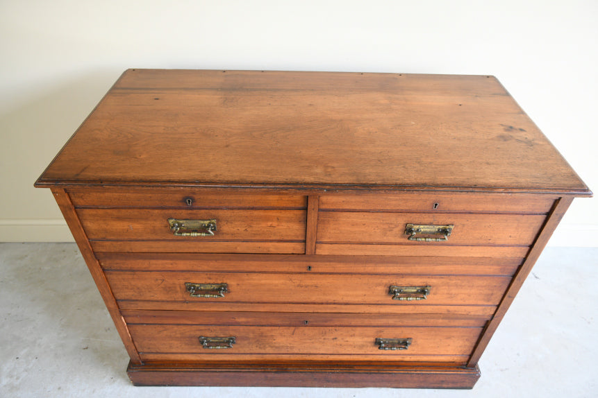 Jas Shoolbred Edwardian Walnut Chest of Drawers