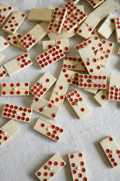 Vintage Bone Dominoes