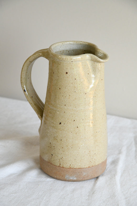 Cream Glazed Stoneware Jug