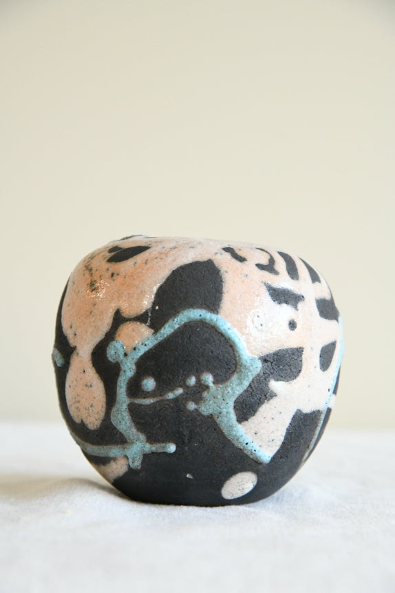 Tessa Oates Raku Pottery Vase