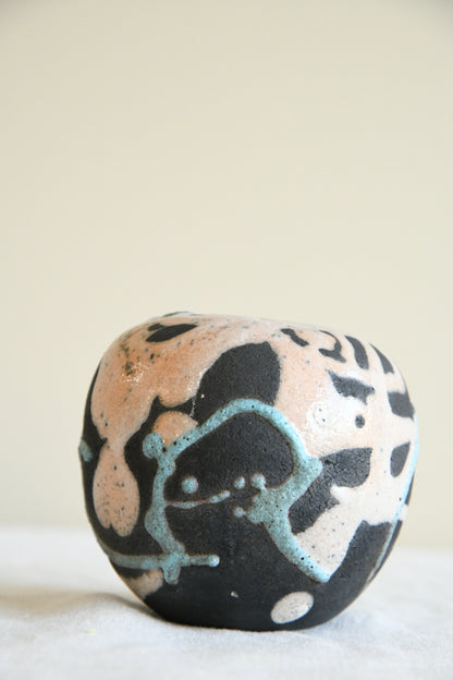 Tessa Oates Raku Pottery Vase