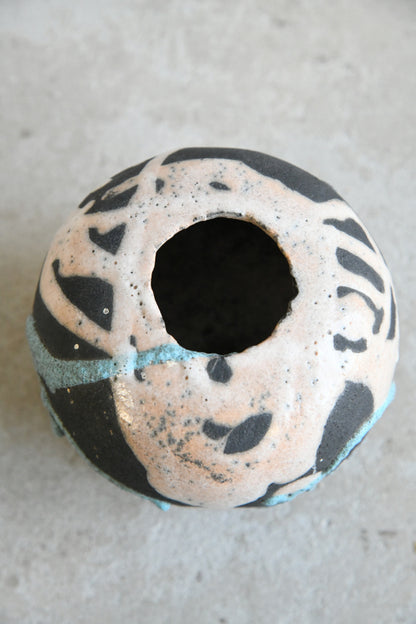 Tessa Oates Raku Pottery Vase