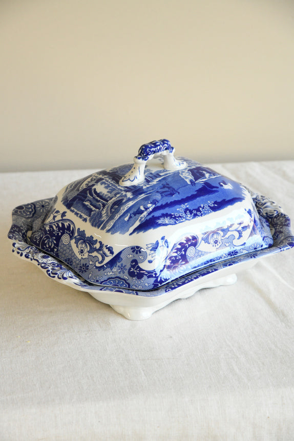 Spode Italian Blue & White Serving Tureen