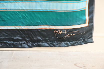 Vintage Abstract Silk Wall Hanging